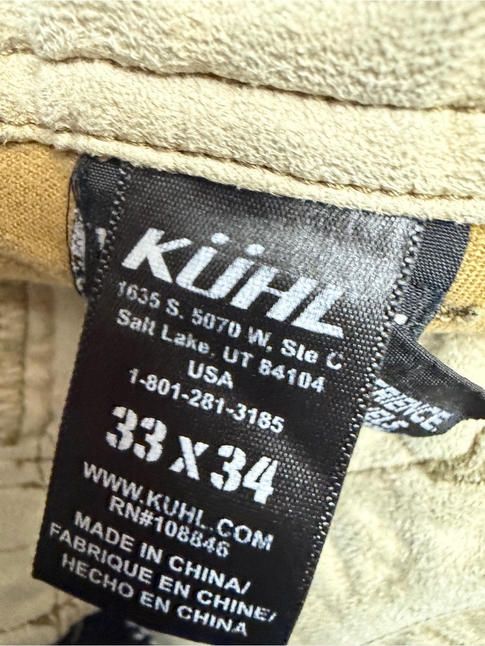 Kuhl Easy Ryder Mens Olive Green Casual Pants 33x34 - Picture 8 of 9
